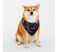 Bandana pour chien violet rose taille moyenne réglable triangle bavoirs double foulard réversible lavable mouchoir quotidien pour chien de taille moyenne et grande taille cadeau