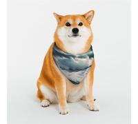 Bandana pour chien Wild Seas - Bandana réglable pour animaux de compagnie - Écharpe triangulaire douce et respirante pour chats de petite, moyenne et grande taille