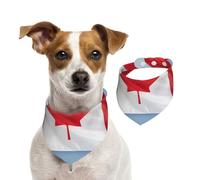 Bandana pour chiens de petite, moyenne et grande taille, motif drapeau canadien, foulard triangle pour fille ou garçon