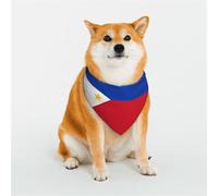 Bandana pour chiens de petite, moyenne et grande taille, motif drapeau des Philippines, foulard triangle pour fille ou garçon