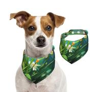 Bandana pour chiens de petite, moyenne et grande taille, motif fleurs et poissons, écharpe triangulaire pour fille ou garçon