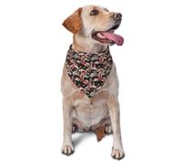 Bandana pour chiens de petite, moyenne et grande taille, motif vagues noires avec imprimé koï, foulard et mouchoir