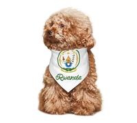 Bandana pour Chiot et Chat avec Armoiries du Rwanda, écharpe d'été pour Chiens de Petite, Moyenne et Grande Taille, Respirant, Doux et Confortable, vêtements pour Animaux de Compagnie, Accessoires 30