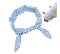 Bandana rafraîchissant pour chien et chat, doux et respirant, design gel rafraîchissant, idéal pour les promenades, les randonnées d'été, le soulagement des intempéries, les voyages à la campagne, 66