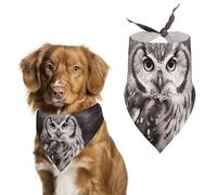 Bandana réglable en forme de chouette pour animal domestique, accessoire de costume pour chiot et chat de petite et moyenne taille