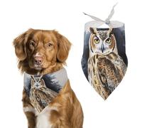 Bandana réglable en forme de chouette pour animal domestique, accessoire de costume pour chiot et chat de petite et moyenne taille