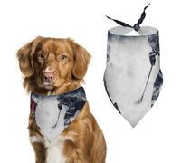 Bandana réglable pour chien de hockey sur glace - Décoration pour animal domestique - Écharpe triangulaire pour chiot et chat de petite et moyenne taille