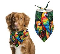 Bandana réglable pour perroquet coloré - Décoration pour animal domestique - Écharpe triangulaire pour chiot et chat de petite et moyenne taille
