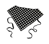 Bandana respirant en crochet coloré pour femme - Pour foulard, nœud pour triangle pour envelopper la tête - Jolis cheveux