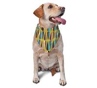 Bandana rétro moderne du milieu du siècle avec imprimé en forme de goutte pour chien - Accessoire pour animaux de compagnie de petite, moyenne et grande taille