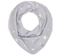 Bavoir bandana cache-cou réversible stella gris/rose TU