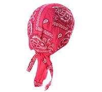 Bandana Rose Flashy Paisley Serre Tete Hippie 70 Moto Biker Motard