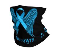 Bandana Ruban De Sensibilisation Au Cancer De La Prostate, Aile Blanche Microfibre Décoration Faciale Unisexe Couvre-Chef pour Plein Air Motorcycle Toutes Saisons
