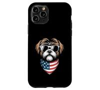 Bandana Shih Tzu avec Drapeau américain Coque pour iPhone 11 Pro