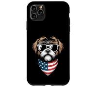 Bandana Shih Tzu avec Drapeau américain Coque pour iPhone 11 Pro Max