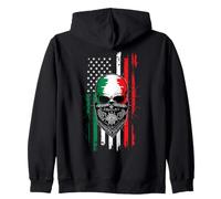 Bandana Squelette du Mexique Indépendance Fière du Mexique Drapeau des États-Unis Sweat à Capuche
