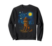 Bandana Starry Night Fox Western Cowboy Space Desert Sweatshirt