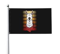 Bandana Style Rétro Avec Lama Garden Flag Avec Œillets Drapeaux De Jardin Drôle Drapeau De Jardin Pour Intérieure Balcon Extérieure 90X150Cm