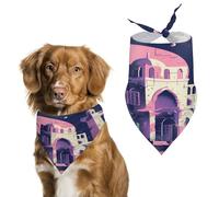 Bandana traditionnel pour chien - En coton doux - Lavable au quotidien - Durable - Triangle réversible - Convient pour les chiens et chats de petite, moyenne et grande taille