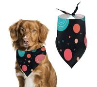 Bandana triangle à pois pour chien lavable en polyester pour chiens et chats de taille moyenne et grande