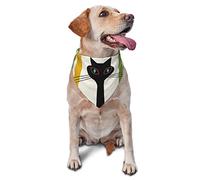 Bandana triangle pour chien imprimé chat du milieu du siècle - Accessoires pour animaux de compagnie de petite, moyenne et grande taille