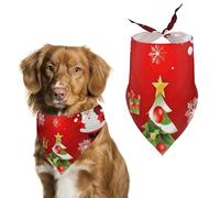 Bandana triangle pour chien Merry Christmas lavable en polyester pour chien mignon bandana pour chiens de taille moyenne et grande taille chiots et chats