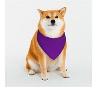 Bandana triangle violet foncé pour chiens de petite, moyenne et grande taille