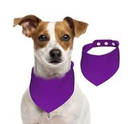 Bandana triangle violet foncé pour chiens de petite, moyenne et grande taille