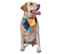 Bandana triangulaire coloré pour chien et chat de petite et moyenne taille, accessoire photo, bandanas triangulaires réglables et lavables
