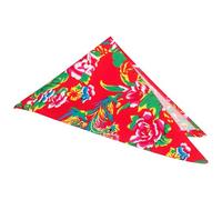 Bandana Triangulaire Cyclisme en Tissu, Motif Floral Élégant | Multifonction, Style Hip-hop, Doux et Confortable, Adapté aux Activités Occasions Formelles