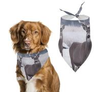 Bandana triangulaire en polyester lavable motif cerf sur la Reine des neiges pour chiens et chats de taille moyenne et grande