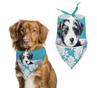 Bandana triangulaire lavable en polyester pour chien chiot et chat de taille moyenne et grande