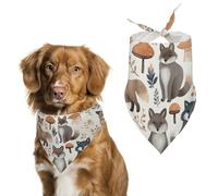 Bandana triangulaire lavable en polyester pour chien raton laveur - Bandana mignon pour chiens de taille moyenne et grande - Chiots et chats