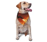 Bandana Triangulaire pour Chien, écharpe, Bavoir pour Animaux de Compagnie, à Porter au Quotidien et pour Les Anniversaires des Chats et des Chiens - Attaque du château des Dragons ardents