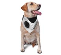 Bandana Triangulaire pour Chien, écharpe, Bavoir pour Animaux de Compagnie, à Porter au Quotidien et pour Les Anniversaires des Chats et des Chiens - Sculpture Noire et Blanche