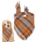 Bandana triangulaire pour chien, écharpe triangulaire pour chien - Bandana pour chien à carreaux absorbant l'eau - Bandanas lavables pour animaux de compagnie, foulard décoratif pour chien pour la