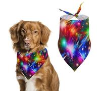 Bandana triangulaire pour chien en polyester lavable et coloré pour chiens de taille moyenne et grande