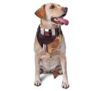 Bandana triangulaire réglable pour chien et chat de petite et moyenne taille Rouge vin