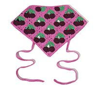 Bandana tricoté coloré au crochet pour cheveux - Motif triangle - Turban pour filles - Photo