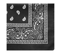 Bandana unisexe à imprimé géométrique pour la danse de rue et l'utilisation en plein air, léger, bandana léger pour la danse de rue, Noir , Taille unique
