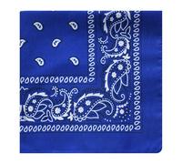Bandana unisexe à imprimé géométrique pour la danse de rue et l'utilisation en plein air, léger, bandana léger pour la danse de rue, bleu marine, Taille unique