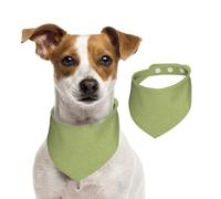 Bandana vert clair pour chiens de petite, moyenne et grande taille, foulard triangle pour fille ou garçon