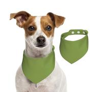 Bandana vert clair pour chiens de petite, moyenne et grande taille, foulard triangle pour fille ou garçon