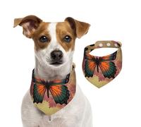 Bandana vintage en forme de papillon pour chien, bandana d'été lavable et réglable pour chien de taille moyenne et grande taille