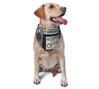 Bandana vintage mural de radio Boombox pour chien - Accessoire pour chiens de petite et moyenne taille - Accessoire photo - Bandana triangulaire réglable - Lavable - Pour chien