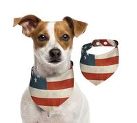 Bandana vintage pour chien, bandana d'été pour chiens, lavables, réglables, triangulaires, bavoirs mignons pour chiens de taille moyenne et grande taille, chiots et chats, taille M