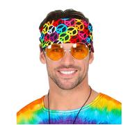 Bandana - WIDMANN - Peace and Love - Orange - Mixte - 55 x 55 cm