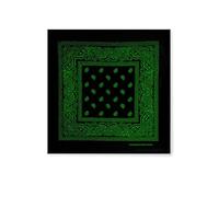 Bandanas 100 % coton unisexe motif paisley et couleur unique, mouchoir écharpe pour cheveux/cou/poignet/tête, COD.644, Regular