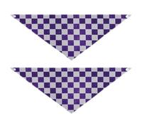 Bandanas à carreaux à paillettes pour chien et chat - Forme unique réglable - Unisexe - Accessoire de vacances mignon - Décoration pour chiens et chats - Taille S