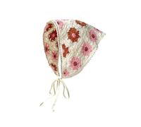 Bandanas à cheveux floraux au crochet pour printemps et été, foulard à fleurs, bandeau rétro pour femmes et filles, foulard triangulaire pour femme